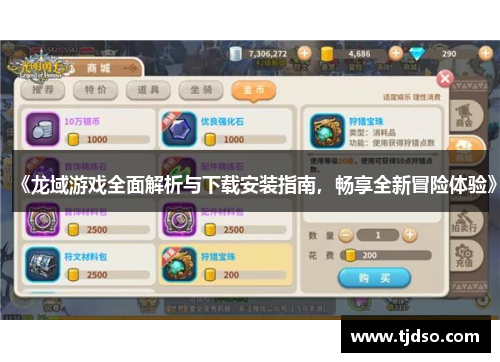 《龙域游戏全面解析与下载安装指南，畅享全新冒险体验》